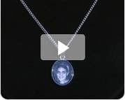 Video Foto Hanger Graveren Zilver Met Dun Zwart Randje (geoxideeerd) (ovaal)