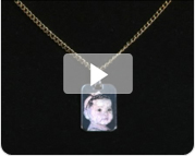 Video Gouden Foto Hangertje (vierkant)