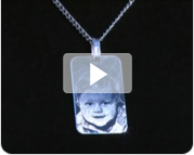 Video Hanger Graveren Met Foto (rechthoekig)