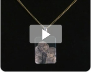 Video Foto Hangertje Graveren (rechthoekig; Groot)