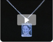 Video Rhodium Hanger (rechthoek)
